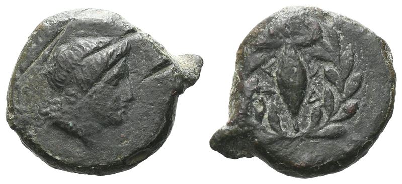Sicily, Adranon, C. 339-307 Bc. Æ (13 MM, 2.65 G).