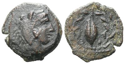 Sicily, Adranon, C. 339-307 Bc. Æ (15 MM, 2.38 G).