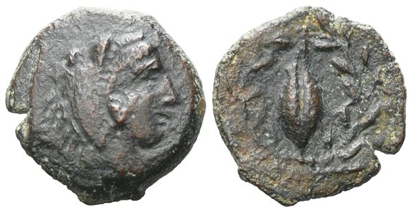 Sicily, Adranon, c. 339-307 BC. Æ (15 mm, 2.38 g).