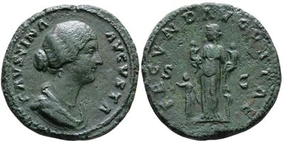 Faustina Junior (augusta, 147-175). Æ Sestertius (33mm, 21.02g).