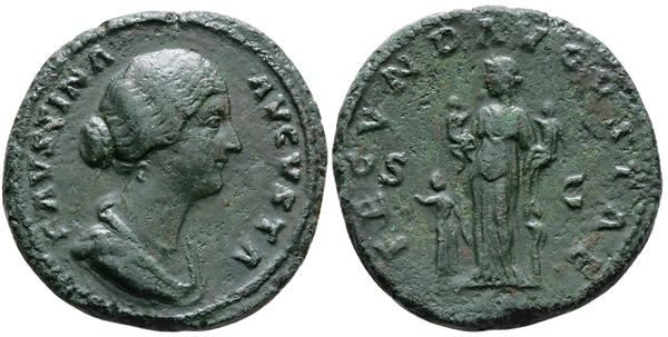 Faustina Junior (Augusta, 147-175). Æ Sestertius (33mm, 21.02g).