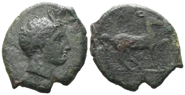 Sicily, Agyrion, c. 338-317 BC. Æ (21 mm, 7.59 g).