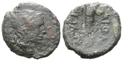 Sicily, Agyrion, After 241 Bc. Æ Hexas Or Dichalkon (15 MM, 3.14 G).