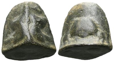 Sicily, Akragas, C. 440-430 Bc. Cast Æ Tetras Or Trionkion (19 MM, 10.66 G).