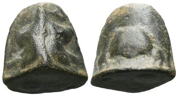 Sicily, Akragas, c. 440-430 BC. Cast Æ Tetras or Trionkion (19 mm, 10.66 g).