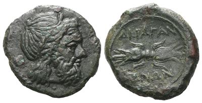 Sicily, Akragas, C. 300-287 Bc. Æ (14 MM, 2.32 G).