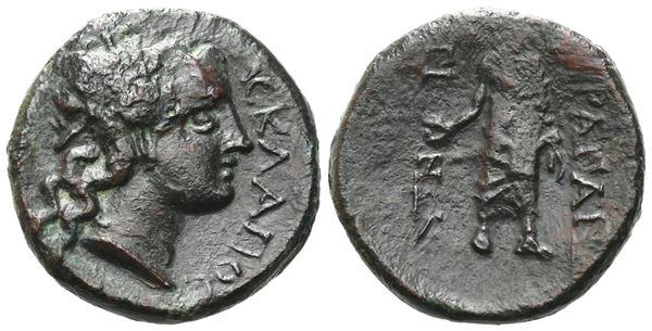 Sicily, Akragas, after 210 BC. Æ (21 mm, 6.91 g).  - Auction GREEK & ROMAN PROVINCIAL COINS AND NUMISMATIC LITERATURE Including a wide selection of Alexandrian Coins from the Dattari Collection - Bertolami Fine Art - Prague