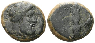 Sicily, Alaisa Archonidea, C. 339-317 Bc. Æ (20 MM, 10.12 G).