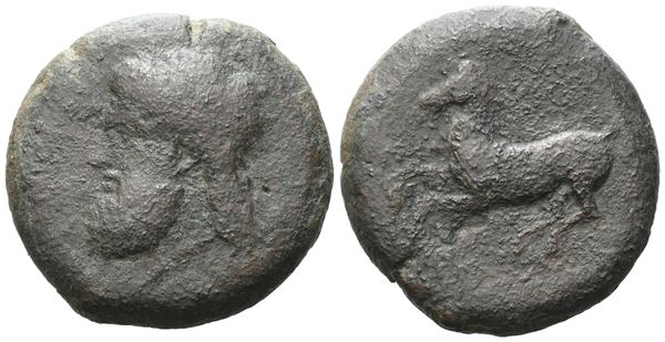 Sicily, Alaisa Archonidea, c. 339-317 BC. Æ (26 mm, 18.54 g). 