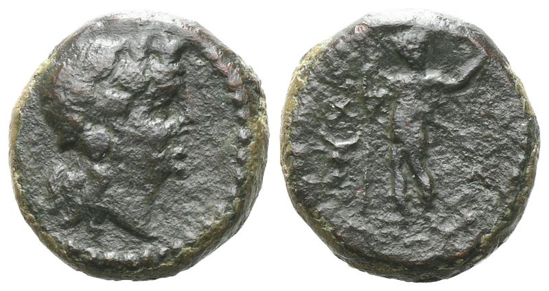 Sicily, Alaisa Archonidea, C. 95-44 Bc. Æ (13 MM, 2.68 G).