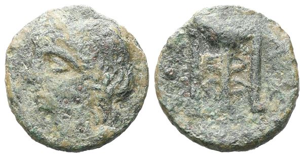 Sicily, Alaisa Archonidea, c. 95-44 BC. Æ (20 mm, 3.93 g).