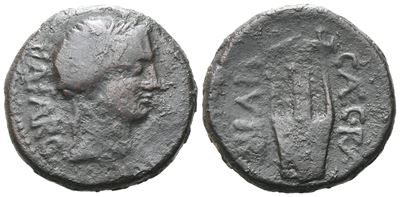 Sicily, Alaisa Archonidea, C. 44-30 Bc. Æ (21 MM, 7.56 G).