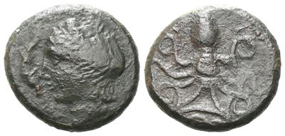 Sicily, Alontion, C. 334-325 Bc. Æ (14 MM, 2.87 G).