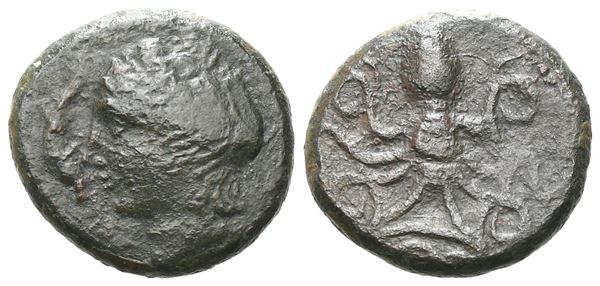 Sicily, Alontion, c. 334-325 BC. Æ (14 mm, 2.87 g). 