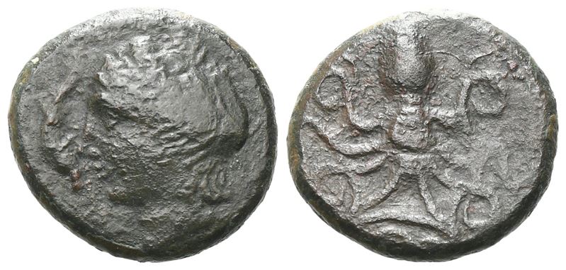 Sicily, Alontion, C. 334-325 Bc. Æ (14 MM, 2.87 G).
