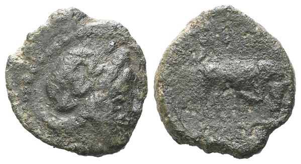 Sicily, Alontion, c. 280-270 BC. Æ (12 mm, 1.22 g).