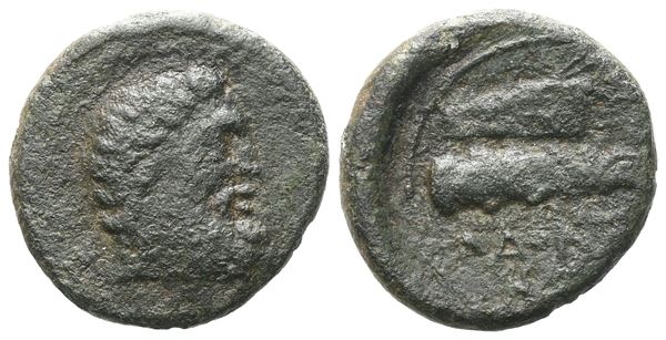 Sicily, Alontion, c. 400 BC. Æ (15 mm, 2.59 g).