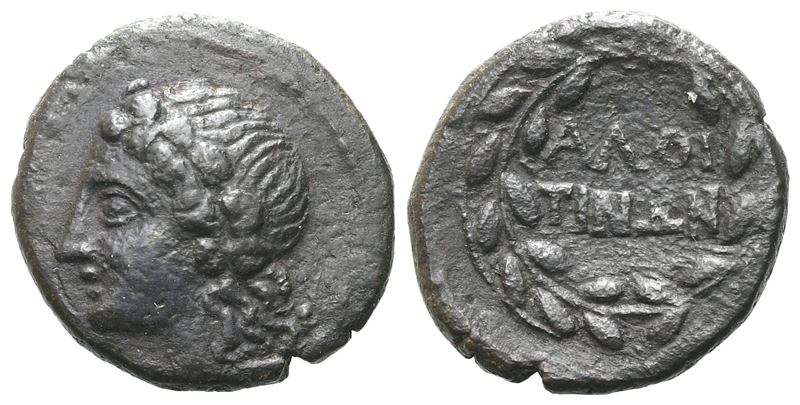 Sicily, Alontion, Late 3rd-early 2nd Century Bc. Æ (15 MM, 2.59 G).