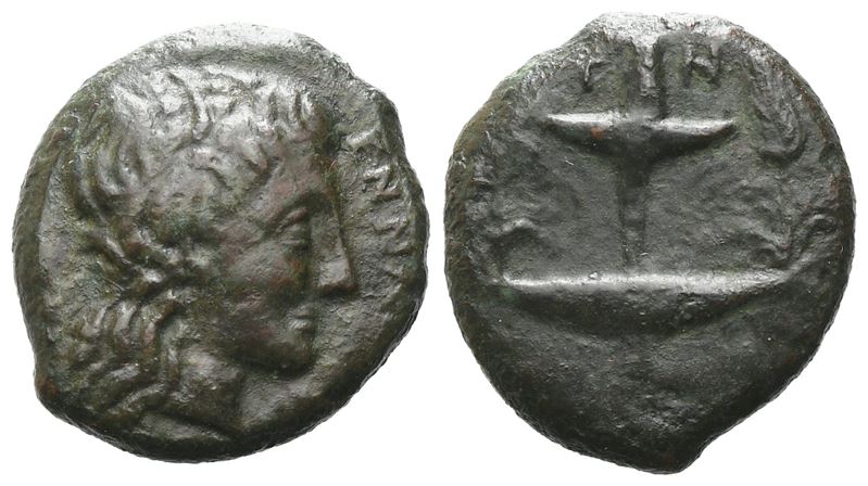 Sicily, Henna, C. 339/8-335 Bc. Æ (16 MM, 3.90 G).