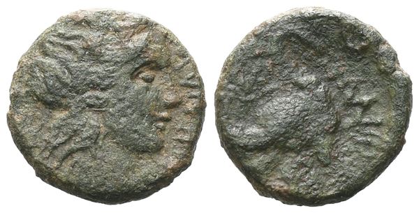 Sicily, Henna. Roman rule, 44-36 BC. Æ (12 mm, 1.92 g).
