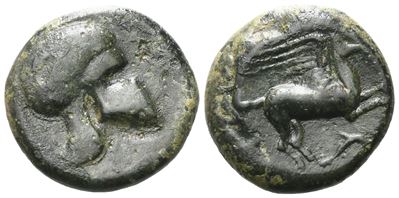 Sicily, Entella. Campanian Mercenaries, C. 345-338 Bc. Æ (19 MM, 6.69 G).