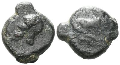 Sicily, Entella. Campanian Mercenaries, C. 345-338 Bc. Æ (16 MM, 5.96 G).