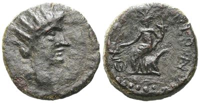 Sicily, Entella. L. Sempronius Atratinus, C. 36 Bc. Æ (22 MM, 8.53 G).
