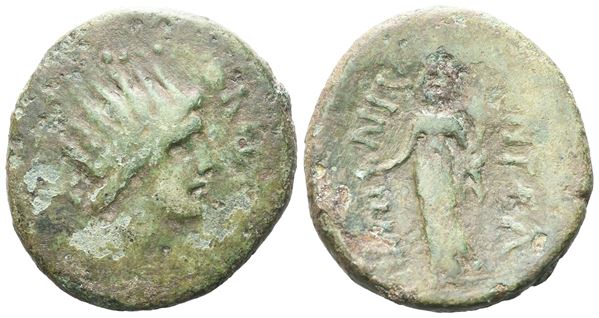 Sicily, Entella. L. Sempronius Atratinus, c. 36 BC. Æ (22 mm, 7.37 g).