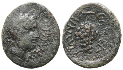 Sicily, Entella. L. Sempronius Atratinus, C. 36 Bc. Æ (19 MM, 5.49 G).