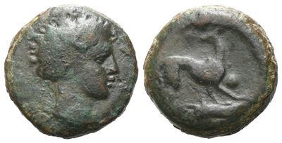 Sicily, Eryx, C. 400-390 Bc. Æ Hexas (14 MM, 3.11 G).