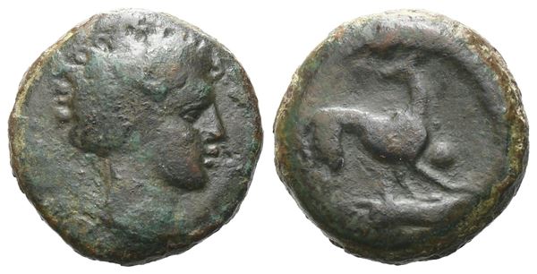 Sicily, Eryx, c. 400-390 BC. Æ Hexas (14 mm, 3.11 g).