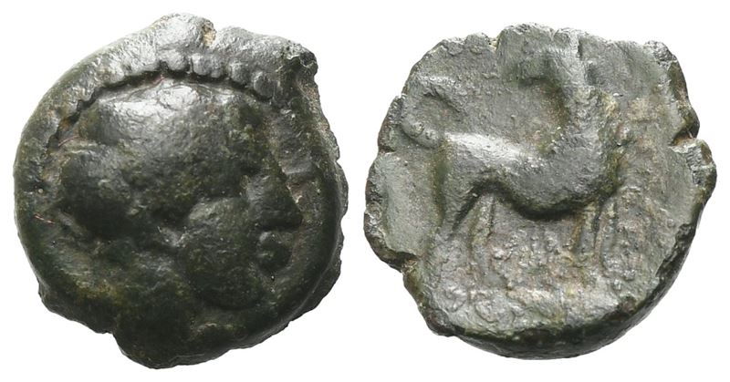 Sicily, Eryx, C. 410 Bc. Æ Onkia (11 MM, 1.54 G).
