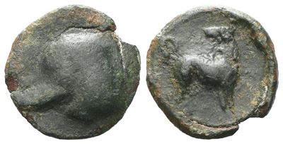 Sicily, Eryx, C. 410 Bc. Æ Onkia (12 MM, 1.19 G).