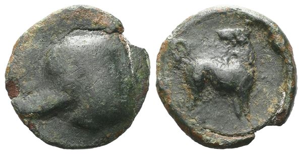 Sicily, Eryx, c. 410 BC. Æ Onkia (12 mm, 1.19 g).