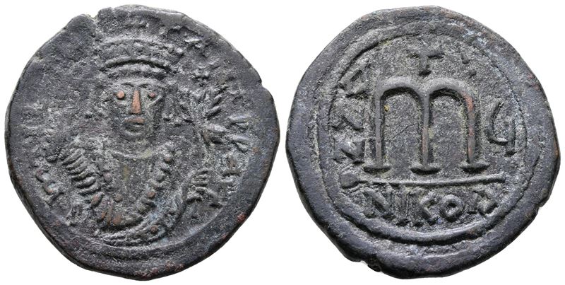 Tiberius II Constantine (578-582). Æ 40 Nummi (30mm, 13.70g).