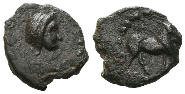 Uncertain mint, c. 3rd-2nd century BC. Æ (11 mm, 0.93 g).  - Auction GREEK & ROMAN PROVINCIAL COINS AND NUMISMATIC LITERATURE Including a wide selection of Alexandrian Coins from the Dattari Collection - Bertolami Fine Art - Prague
