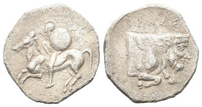Sicily, Gela, C. 430-425 Bc. Ar Litra (13 MM, 0.70 G).