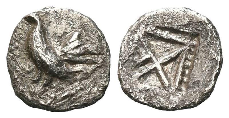 Sicily, Himera, C. 530-520 Bc. Ar Tetartemorion (7 MM, 0.15 G).