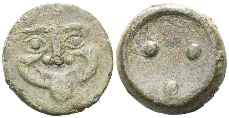 Sicily, Himera, C. 430-420 Bc. Æ Tetras Or Trionkion (21 MM, 11.93 G).