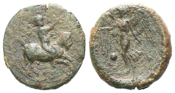 Sicily, Himera, c. 420-415 BC. Æ Onkia (12 mm, 1.34 g).