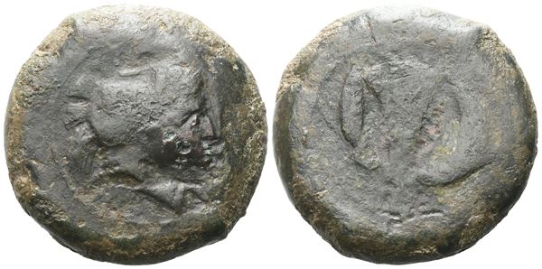 Sicily, Tyrrhenoi, 354/3-344 BC. Æ (30 mm, 31.88 g).