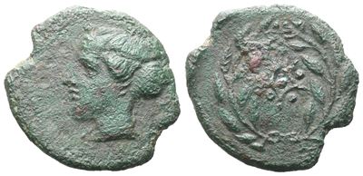 Sicily, Himera, C. 415-409 Bc. Æ Hemilitron (19 MM, 3.22 G).