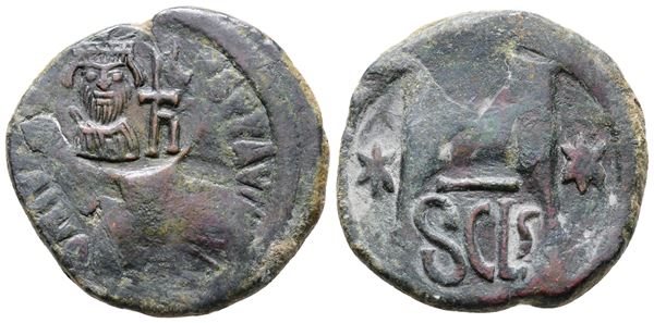 Heraclius (610-641). Æ 40 Nummi (31mm, 16.37g).