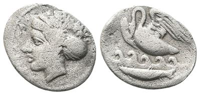 Sicily, Kamarina, C. 410-405 Bc. Ar Litra (12 MM, 0.73 G).