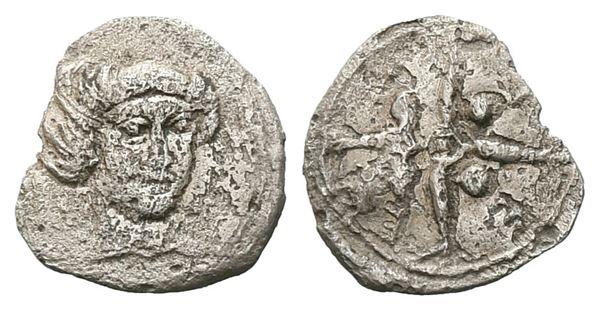 Sicily, Kamarina, c. 425-410 BC. AR Pentonkion (7 mm, 0.19 g).