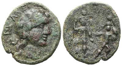 Sicily, Katane, Late 2nd - Early 1st Century Bc. Æ (21 MM, 5.74 G).