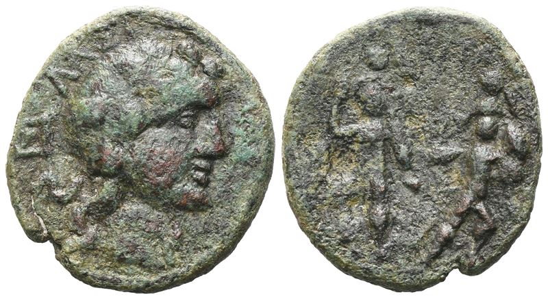 Sicily, Katane, Late 2nd - Early 1st Century Bc. Æ (21 MM, 5.74 G).