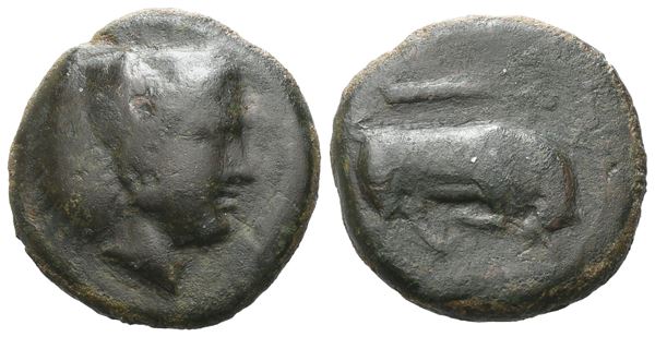 Sicily, Kephaloidion, c. 307-289 BC. Æ (17 mm, 4.84 g).