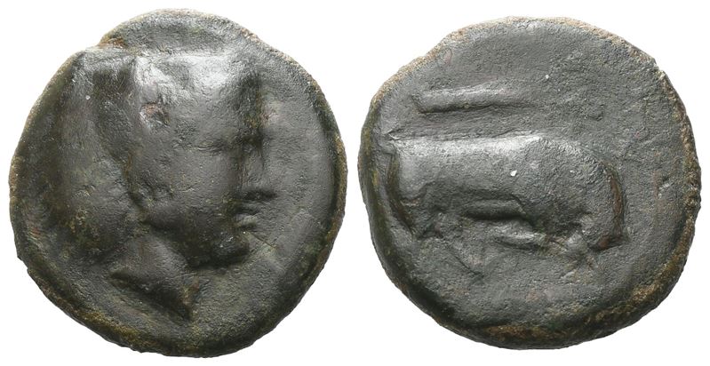 Sicily, Kephaloidion, C. 307-289 Bc. Æ (17 MM, 4.84 G).