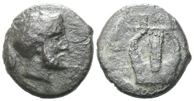 Sicily, Kersini, C. 344-339 Bc. Æ Tetras (16 MM, 4.75 G).